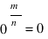 0^{m/n}=0