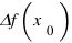 Δf(x_0)